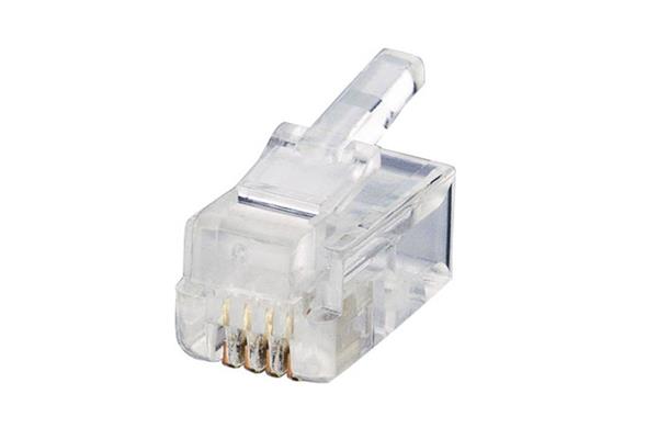 Rülstein RJ10 4p4c, 1db, Telefon csatlakozó
