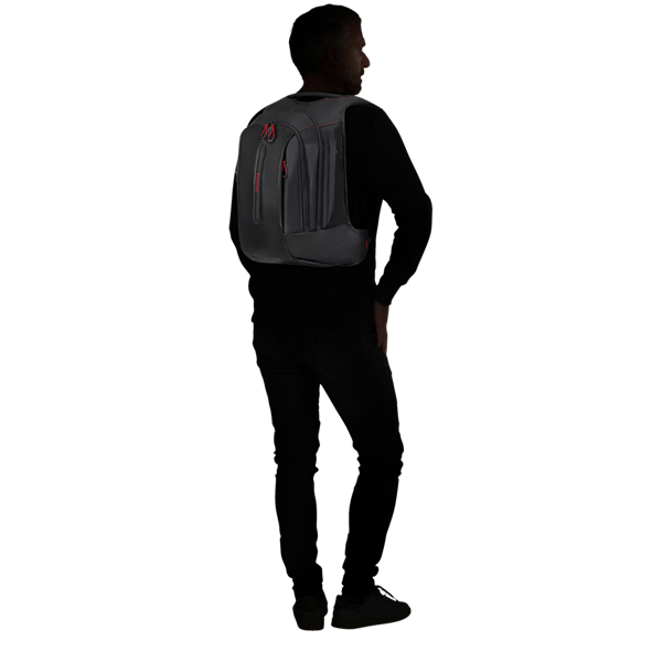 SAMSONITE Notebook hátizsák 140872-1041, LAPTOP BACKPACK L 17.3" (BLACK) -ECODIVER (140872-1041)