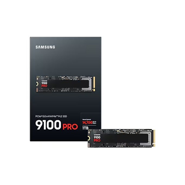 SAMSUNG 9100 PRO PCIe 5.0 NVMe M.2 SSD, 1TB (MZ-VAP1T0BW)