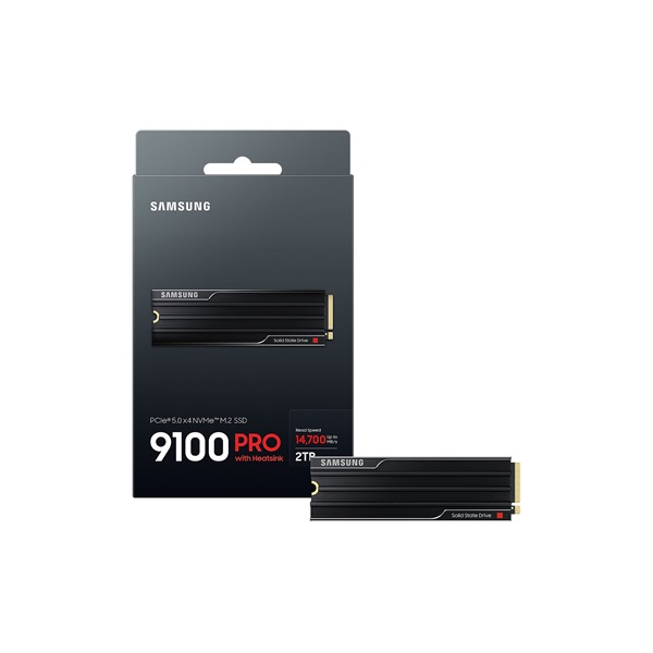 SAMSUNG 9100 PRO with Heatsink PCIe 5.0 NVMe™ M.2 SSD 2TB (MZ-VAP2T0CW)