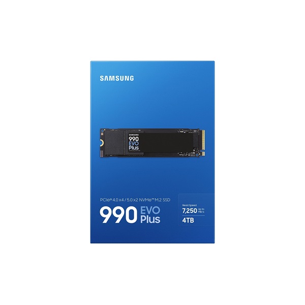 SAMSUNG 990 EVO Plus PCIe 4.0 x4 / 5.0 x2 NVMe M.2 SSD 4TB (MZ-V9S4T0BW)