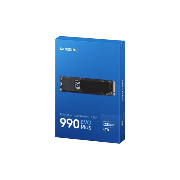 SAMSUNG 990 EVO Plus PCIe 4.0 x4 / 5.0 x2 NVMe M.2 SSD 4TB (MZ-V9S4T0BW)