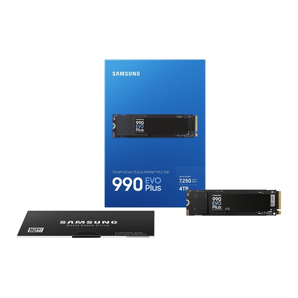 SAMSUNG 990 EVO Plus PCIe 4.0 x4 / 5.0 x2 NVMe M.2 SSD 4TB (MZ-V9S4T0BW)