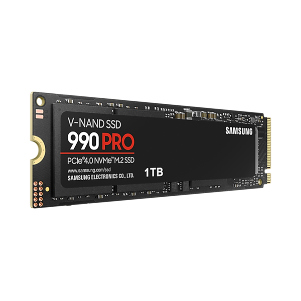SAMSUNG 990 PRO PCIe 4.0 NVMe M.2 SSD, 1TB (MZ-V9P1T0BW)