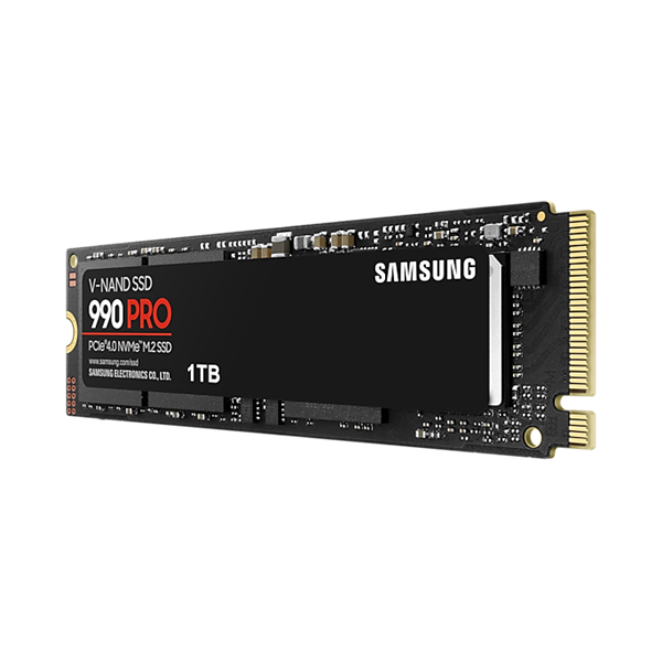 SAMSUNG 990 PRO PCIe 4.0 NVMe M.2 SSD, 1TB (MZ-V9P1T0BW)