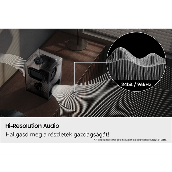 SAMSUNG HW-LS70H WiFi-Bluetooth vezeték nélküli hangszóró, Fekete (HW-LS70H/EN)