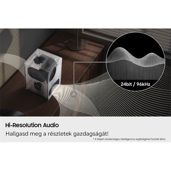 SAMSUNG HW-LS71H WiFi-Bluetooth vezeték nélküli hangszóró, Fehér (HW-LS71H/EN)