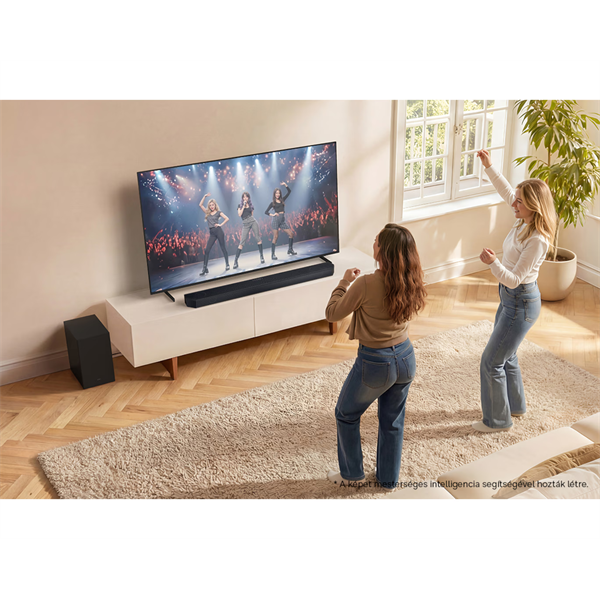 SAMSUNG HW-Q600H 3.1.2 csatornás hangprojektor mélynyomóval, Fekete (HW-Q600H/EN)