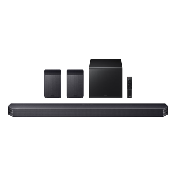 SAMSUNG HW-Q930H 9.1.4 csatornás hangprojektor mélynyomóval és hátsó hangszórókkal, Fekete (HW-Q930H/EN)