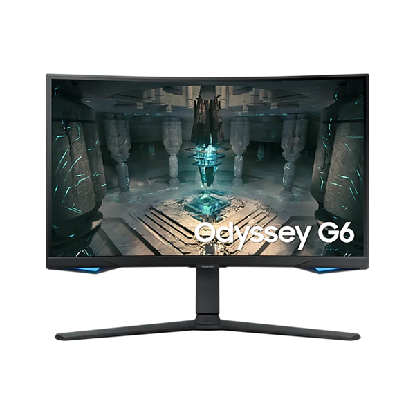 SAMSUNG Ívelt Gaming&Smart 240Hz VA monitor 32" G65B, 2560x1440, 16:9, 350cd/m2, 1ms, DP/2xHDMI/2xUSB/LAN/WiFi/BT, Pivot (LS32BG650EUXEN)