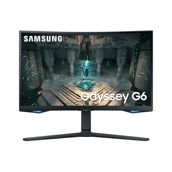 SAMSUNG Ívelt Gaming&Smart 240Hz VA monitor 32" G65B, 2560x1440, 16:9, 350cd/m2, 1ms, DP/2xHDMI/2xUSB/LAN/WiFi/BT, Pivot (LS32BG650EUXEN)