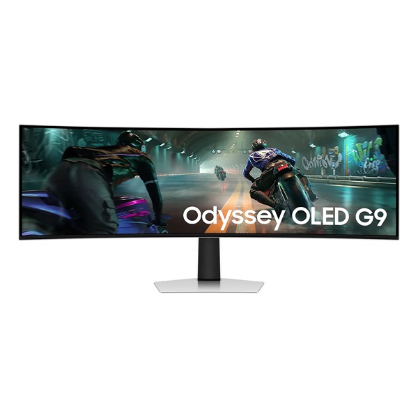 SAMSUNG Ívelt Gaming 144Hz OLED monitor 49" G91SD, 5120x1440, 32:9, 250cd/m2, 0.03ms, HDMI/Micro HDMI/DP (LS49DG910SUXEN)