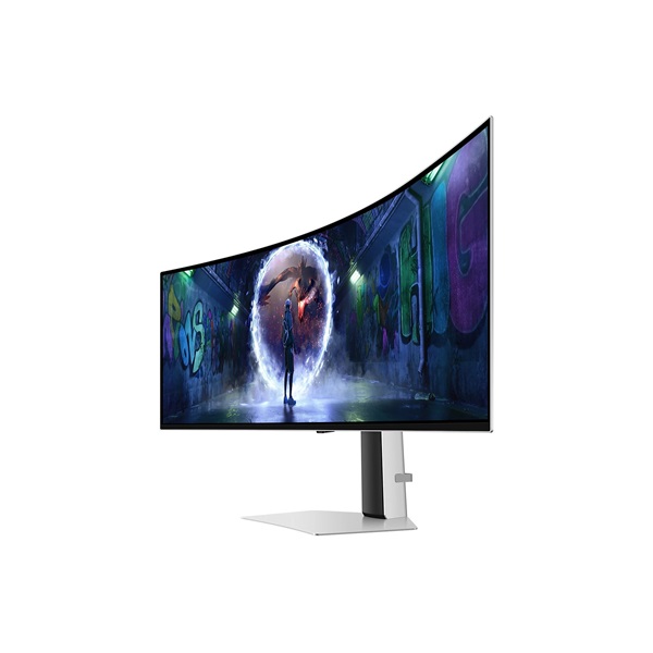 SAMSUNG Ívelt Gaming 240Hz OLED monitor 49" G93SD, 5120x1440, 32:9, 250cd/m2, 0.03ms, HDMI/MicroHDMI/DP (LS49DG934SUXEN)