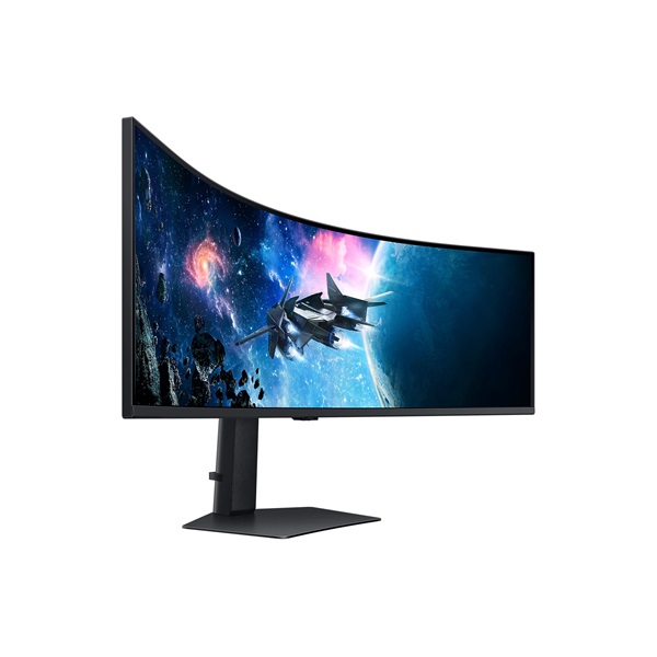 SAMSUNG Ívelt Gaming 240Hz VA monitor 49" G9 G95C, 5120x1440 DQHD 2K, 32:9, 450cd/m2, 1ms, HDMI,DP/USB (LS49CG950EUXEN)