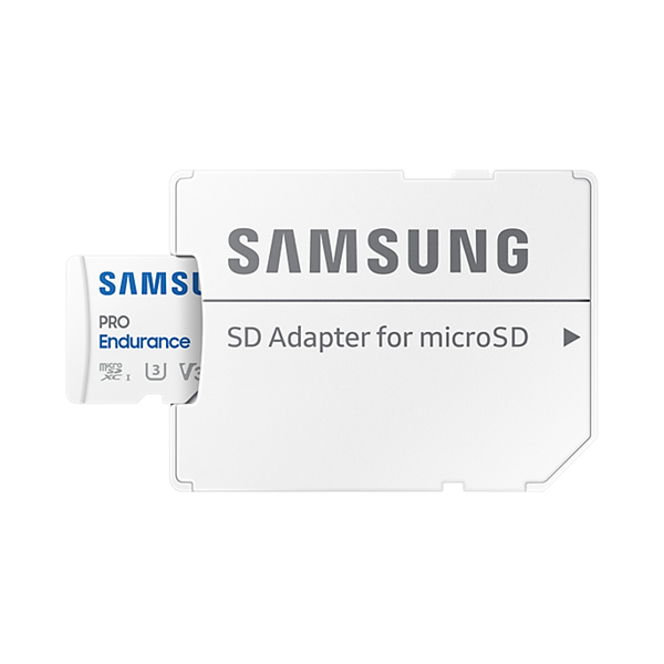 SAMSUNG Memóriakártya, PRO Endurance microSD kártya 256GB, CLASS 10, UHS-I (SDR104), + SD Adapter, R100/W40 (MB-MJ256KA/EU)