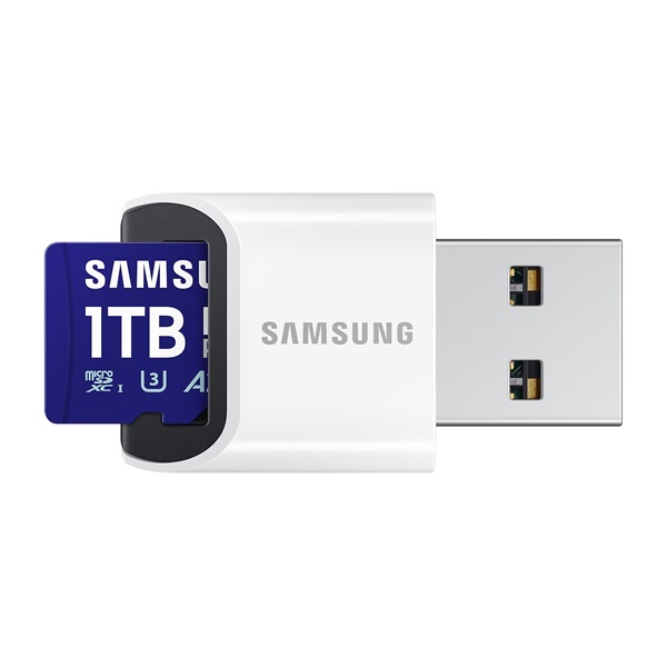 SAMSUNG Memóriakártya, PRO Plus + Reader microSDXC 1TB, CLASS 10, UHS-I, U3, V30, A2, R180/W130 (MB-MD1T0SB/WW)