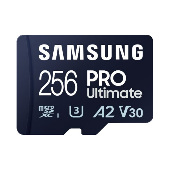 SAMSUNG Memóriakártya, PRO Ultimate microSD 256GB, Class 10, V30, A2, Grade 3 (U3), R200/W130 (MB-MY256SA/WW)