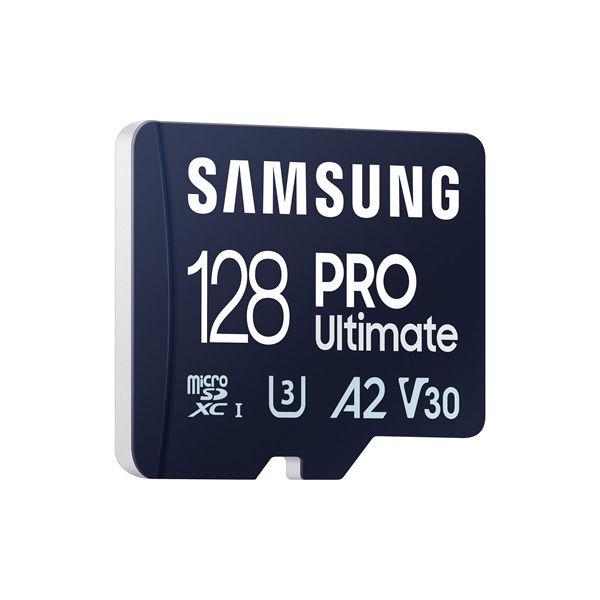 SAMSUNG Memóriakártya, PRO Ultimate microSD with Reader 128GB, Class 10, V30, A2, Grade 3 (U3), R200/W130, +Adapter (MB-MY128SB/WW)