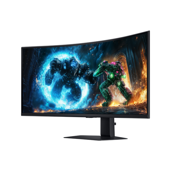 SAMSUNG Odyssey G7 G75F Ívelt Gaming VA monitor 40", 5120x2160, 21:9, 350cd/m2, 1ms,  DisplayPort/2xHDMI/2xUSB-A/USB-B (LS40FG750EUXEN)