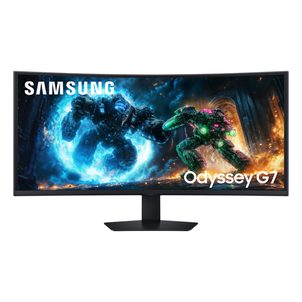 SAMSUNG Odyssey G7 G75F Ívelt Gaming VA monitor 40", 5120x2160, 21:9, 350cd/m2, 1ms,  DisplayPort/2xHDMI/2xUSB-A/USB-B (LS40FG750EUXEN)