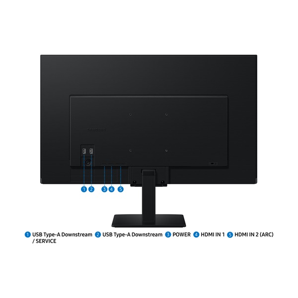 SAMSUNG SMART IPS monitor 27" M5, 1920x1080, 16:9, 250cd/m2, 5ms, 2xHDMI/2xUSB/WiFi/Bluetooth, hangszóró (LS27FM500EUXDU)