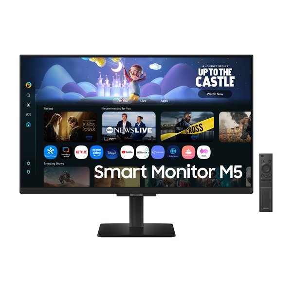 SAMSUNG SMART VA monitor 32" M5, 1920x1080, 16:9, 250cd/m2, 4ms, 2xHDMI/2xUSB/WiFi/Bluetooth, hangszóró (LS32FM500EUXDU)
