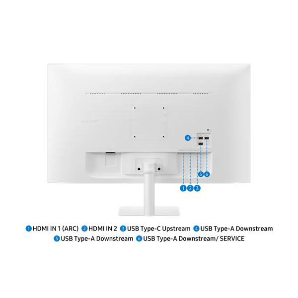 SAMSUNG M7 VA 4K Smart monitor 32", 3840x2160, 16:9, 300cd/m2, 4ms, HDMI/USB-C, hangszóró, Fehér (LS32FM703UUXDU)