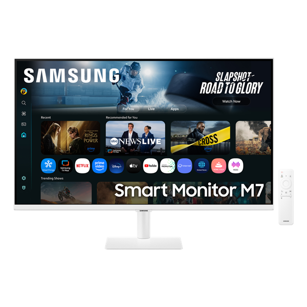 SAMSUNG M7 VA 4K Smart monitor 32", 3840x2160, 16:9, 300cd/m2, 4ms, HDMI/USB-C, hangszóró, Fehér (LS32FM703UUXDU)