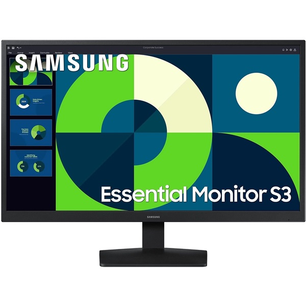 SAMSUNG VA 75Hz monitor 24" S3 S31D, 1920x1080, 16:9, 250cd/m2, 5ms, HDMI/VGA (LS24D310EAUXEN)