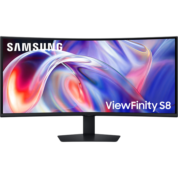 SAMSUNG ViewFinity S8 Ívelt VA monitor 40", 5120x2160, 21:9, 350cd/m2, 4ms, 1xDisplayPort/1xHDMI/1xUSB-C/5xUSB-A (LS40H850TAUXEN)