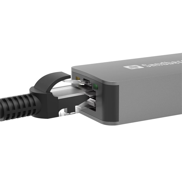 SANDBERG USB-C/A 2.5 GbE RJ45 adapter,  USB-C and USB-A Compatibility,  Ultra-Fast 2.5 Gbps Speeds, 5 év garancia (136-68)