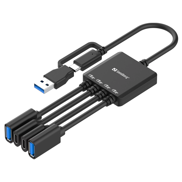 SANDBERG USB-C/A to 2A+2C Splitter (136-81)