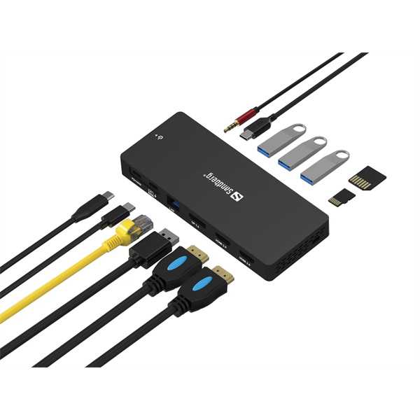 SANDBERG USB-C Dokkoló 13in1 DockingStation Pro (136-61)