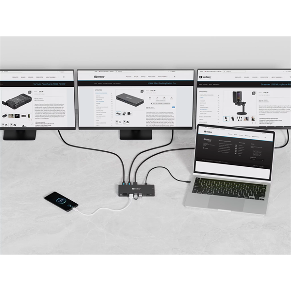 SANDBERG USB-C Dokkoló 13in1 DockingStation Pro (136-61)