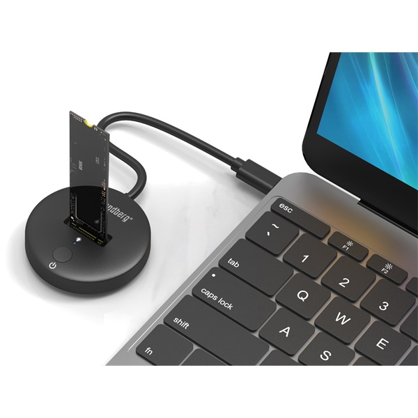 SANDBERG USB-C tartozék, USB 3.2 Dock for M.2+NVMe SSD (136-47)