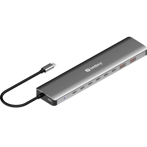 SANDBERG USB-C to 8xUSB-C+2xUSB-A 100W (136-80)