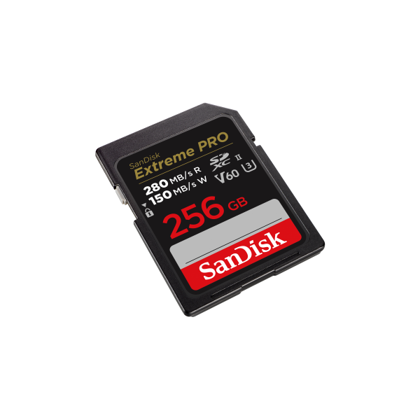 SANDISK 215493, SDXC EXTREME PRO KÁRTYA 256GB, 280/150 MB/s, UHS-II, V60,C10 (00215493)