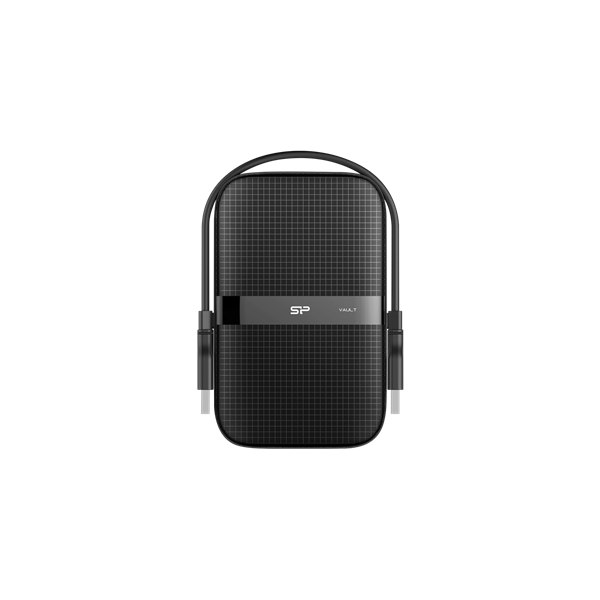 SILICON POWER 2.5" HDD USB 3.2 1TB Armor A60 ütésálló + vízálló, Fekete (SP010TBPHDA60S3A)