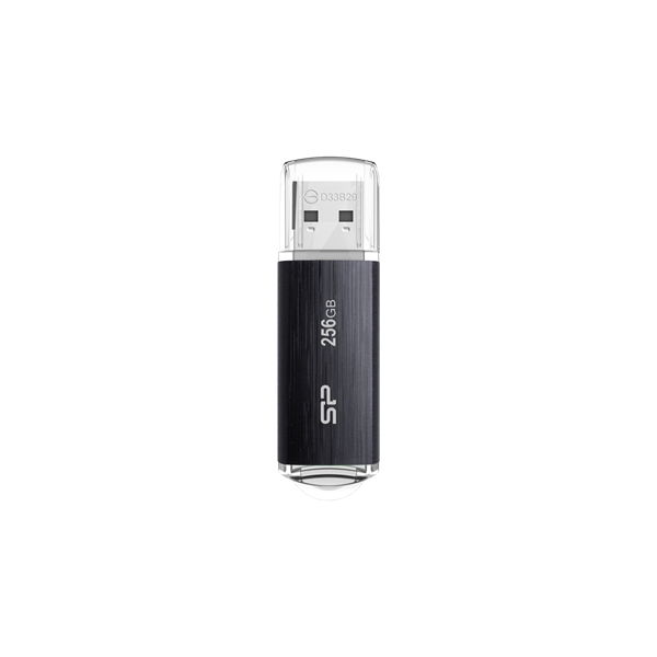 SILICON POWER Pendrive 256GB, Blaze - B02 USB 3.2 Gen 1, Fekete (SP256GBUF3B02V1K)