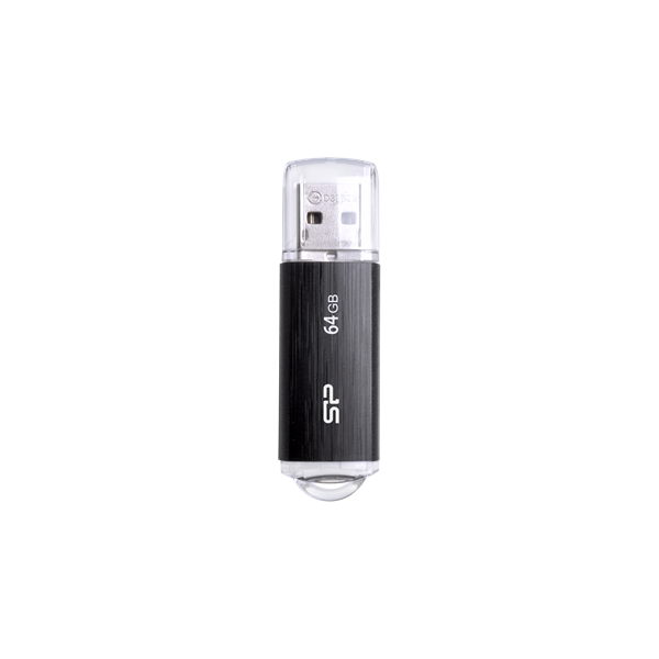 SILICON POWER Pendrive 8GB, Ultima - U02 USB 2.0, Fekete (SP008GBUF2U02V1K)