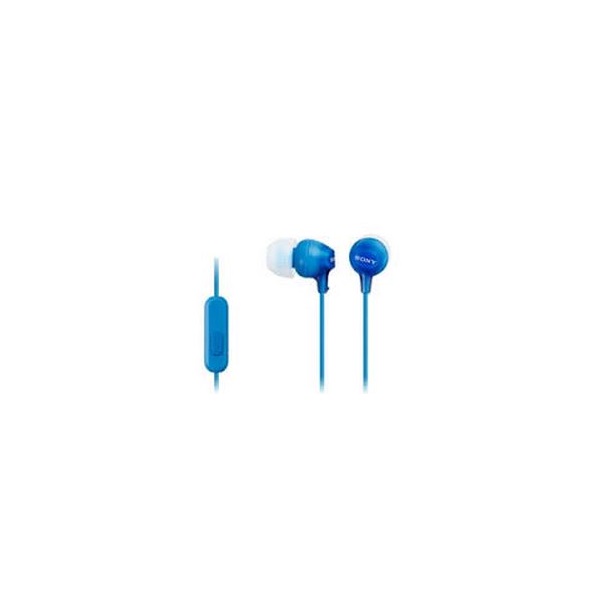 SONY MDREX15APLI.CE7, 18-22000 Hz, 16 ohm, 3.5 mm Jack, 1,2 m Vezetékes, szilikonos Fülhallgató mikrofonnal, Kék (MDREX15APLI.CE7)