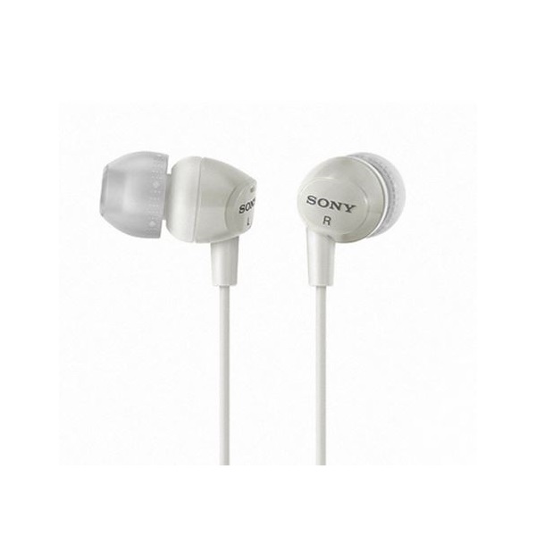 SONY MDREX15LPW.AE, 18-22000 Hz, 16 ohm, 3.5 mm Jack, 1,2 m Vezetékes szilikonos Fülhallgató, Fehér (MDREX15LPW.AE)