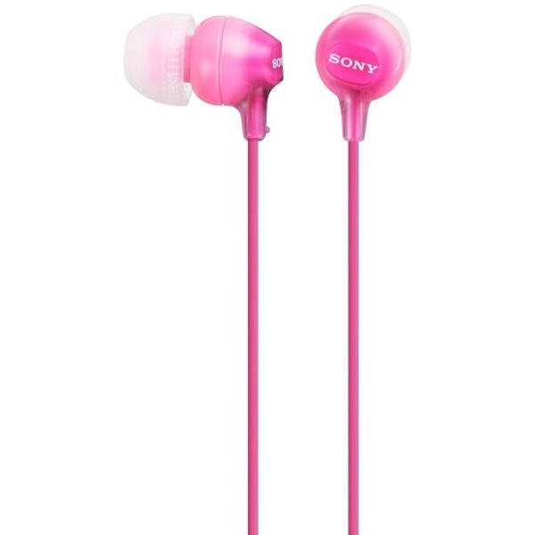 SONY MDREX15LPPIZPI.AE, 18-22000 Hz, 16 ohm, 3.5 mm Jack, 1,2 m Vezetékes szilikonos Fülhallgató, Rózsaszín (MDREX15LPPIZPI.AE)