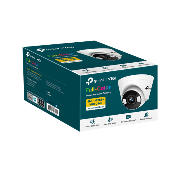 TP-LINK IP Kamera beltéri éjjellátó 4 Megapixel, 4mm Objektív, VIGI C440(4MM) (VIGI C440(4MM))