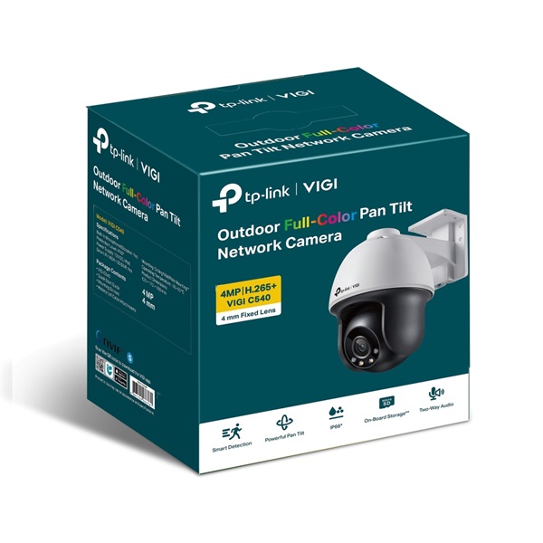 TP-LINK IP Kamera kültéri éjjellátó 4 Megapixel, 4mm Objektív, VIGI C540(4MM) (VIGI C540(4MM))
