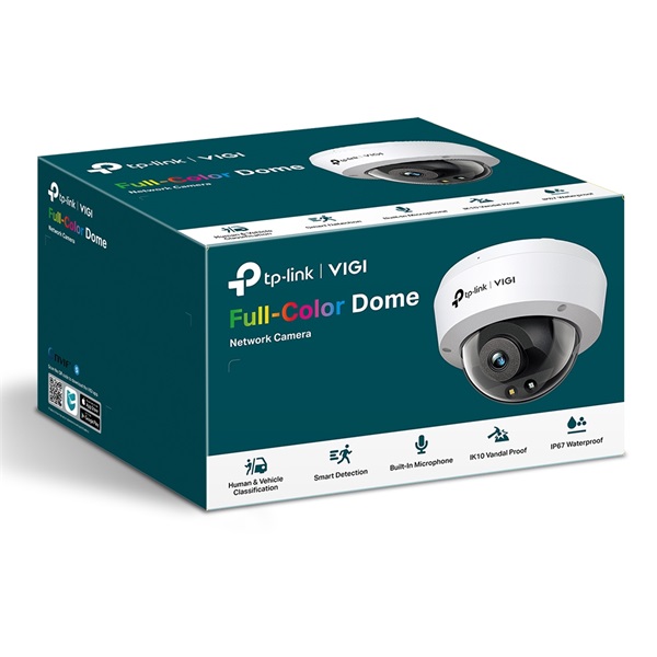 TP-LINK IP Kamera kültéri éjjellátó 5 Megapixel, 2.8mm Objektív, VIGI C250(2.8MM) (VIGI C250(2.8MM))