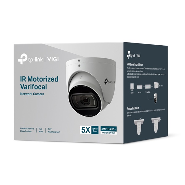 TP-LINK IP Kamera kültéri színes éjjellátó 4 Megapixel, 5x Optikai Zoom Motoros Varifokális IR, INSIGHT S445ZI (INSIGHT S445ZI)