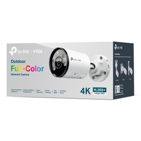 TP-LINK IP Kamera kültéri színes éjjellátó 8 Megapixel, 4mm Objektív, INSIGHT S385(4MM) (INSIGHT S385(4MM))