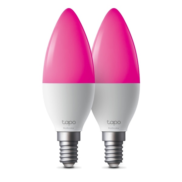 TP-LINK LED Izzó Wi-Fi-s E14, Multi Color, váltakozó színekkel, TAPO L430C(2-PACK) (TAPO L430C(2-PACK))