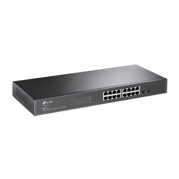 TP-LINK Switch 16x1000Mbps + 2xGigabit SFP, Menedzselhető, SG2218 (SG2218)